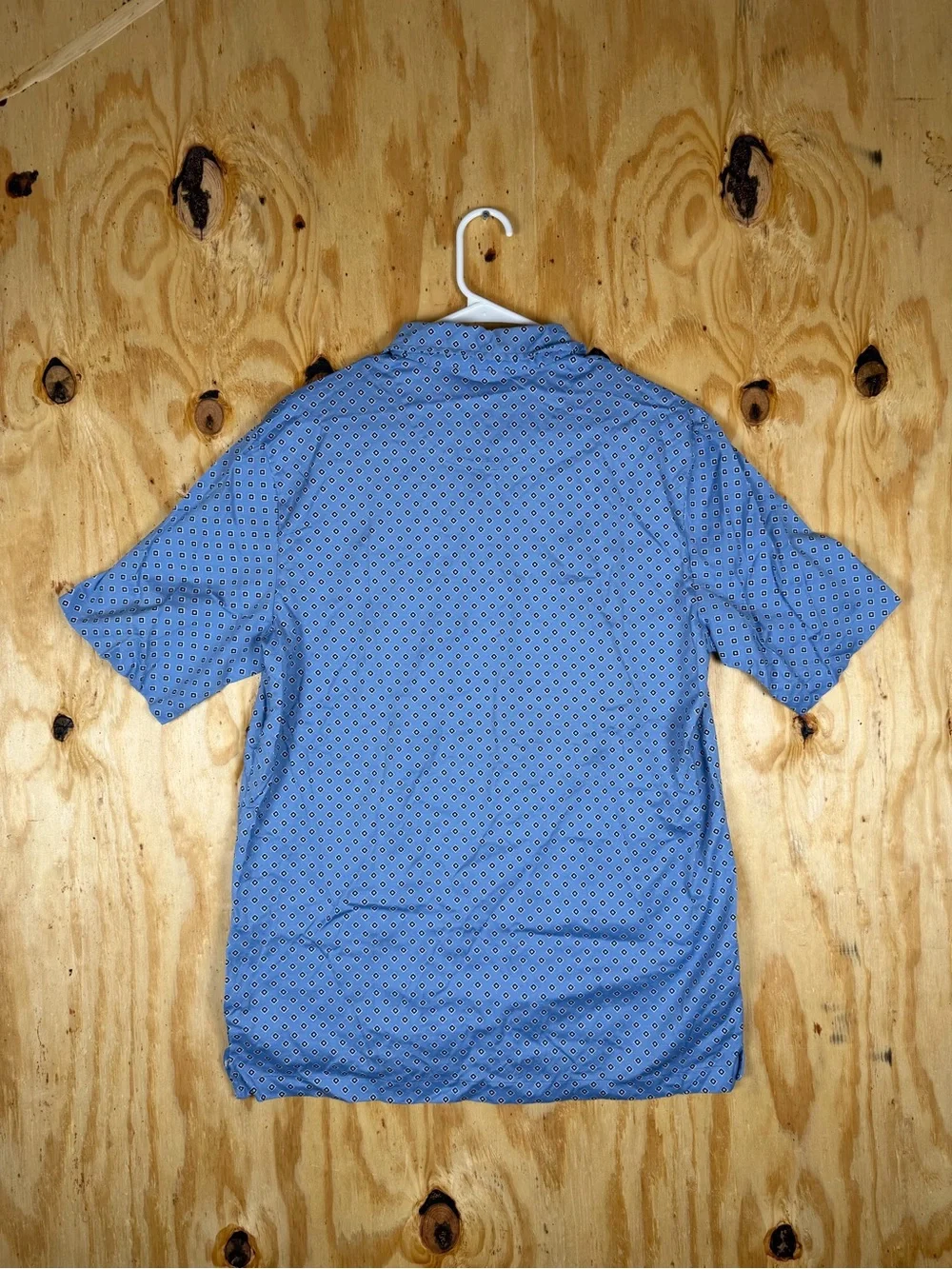 Polo Golf Ralph Lauren Blue Printed Short-Sleeve Performance Polo